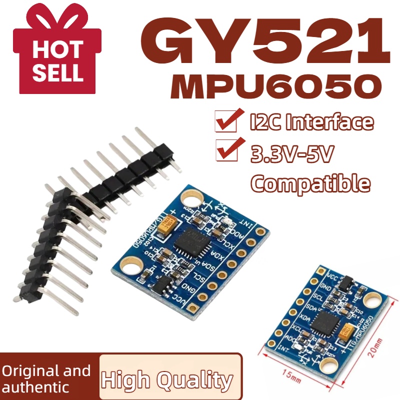 Mpu6050 - Capteur de gyroscope analogique à 3