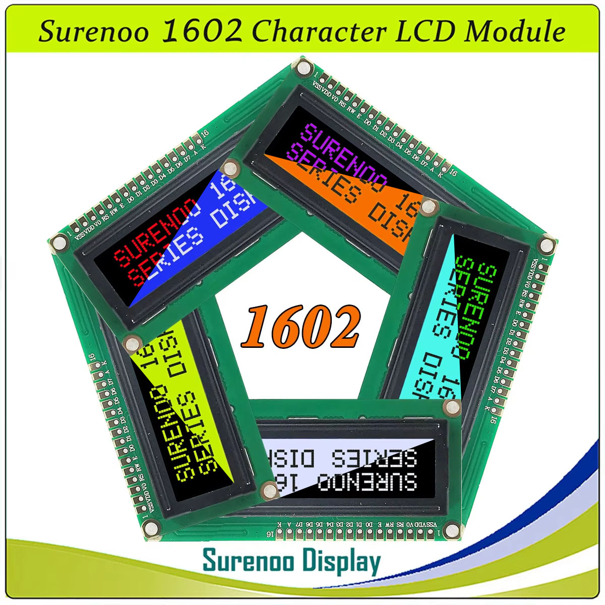 Lcd 1602 - Module d'affichage LCD parallèle Surenoo 1602