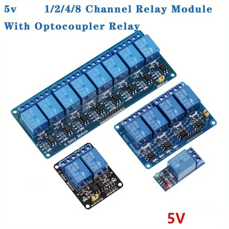 Relay Module 4 Channel - Module de relais 1/2/4/8 canaux 5v,