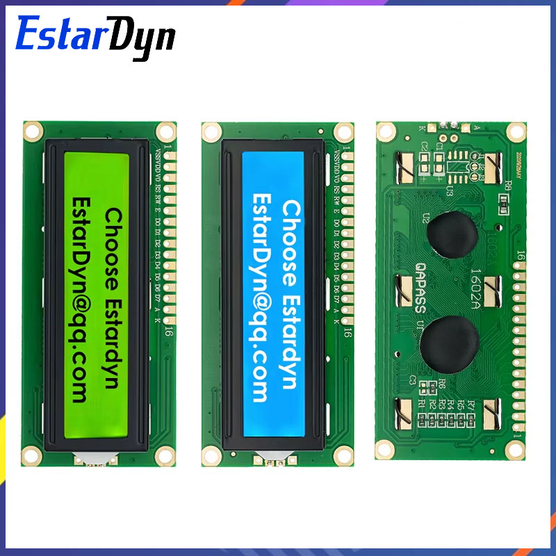 Lcd 1602 - Module LCD1602 1602, écran bleu/jaune-vert, affichage