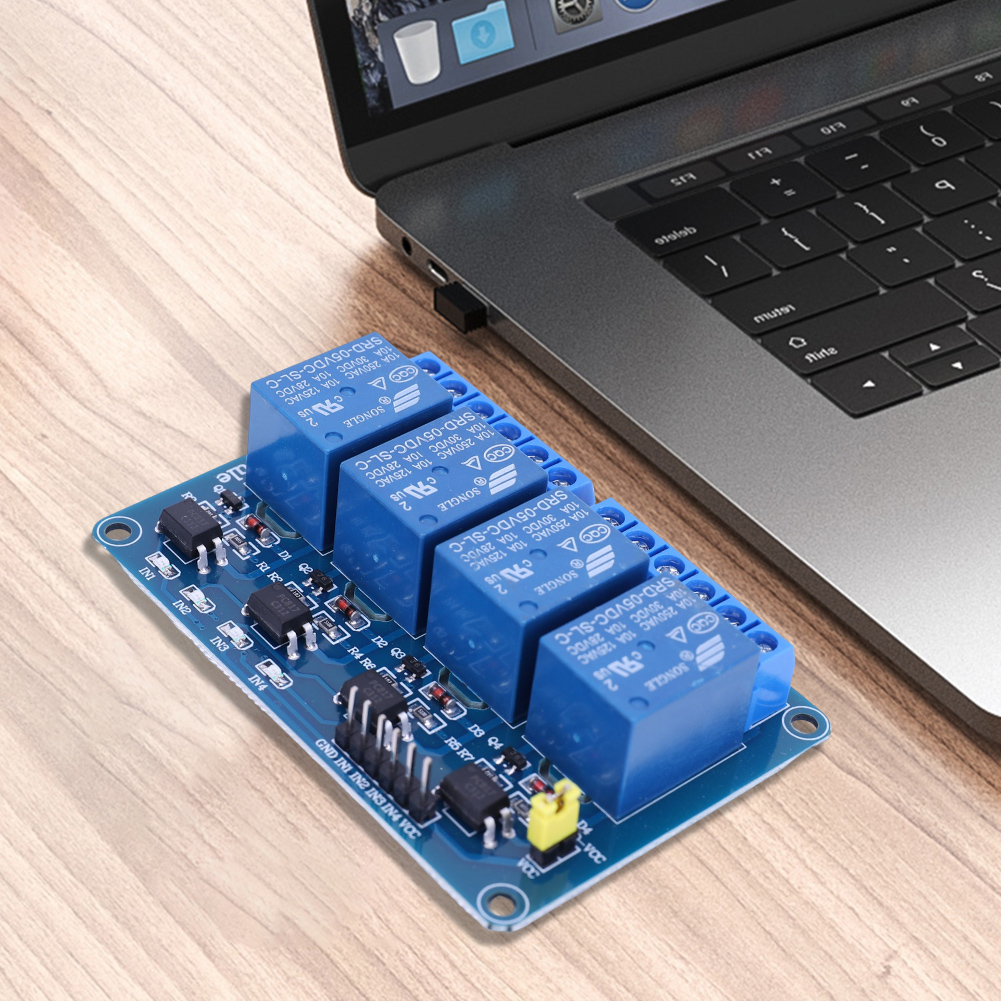 Carte relais 4 canaux 5V 12V a - Relay Module 4 Channel avis et prix