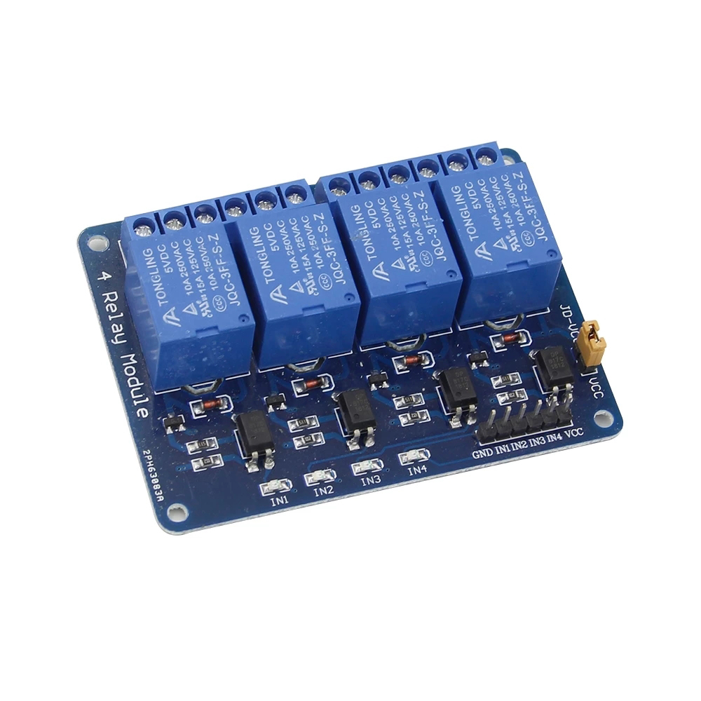 Module relais 5V 12V 1 2 4 6 8 - Relay Module 4 Channel avis et prix