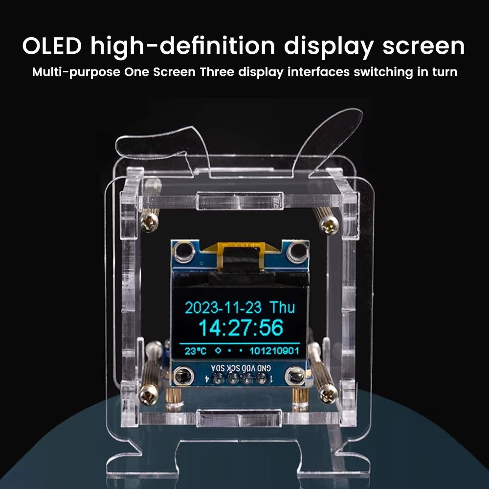 Kit d'horloge numérique multif - Oled Display 0.96 avis et prix