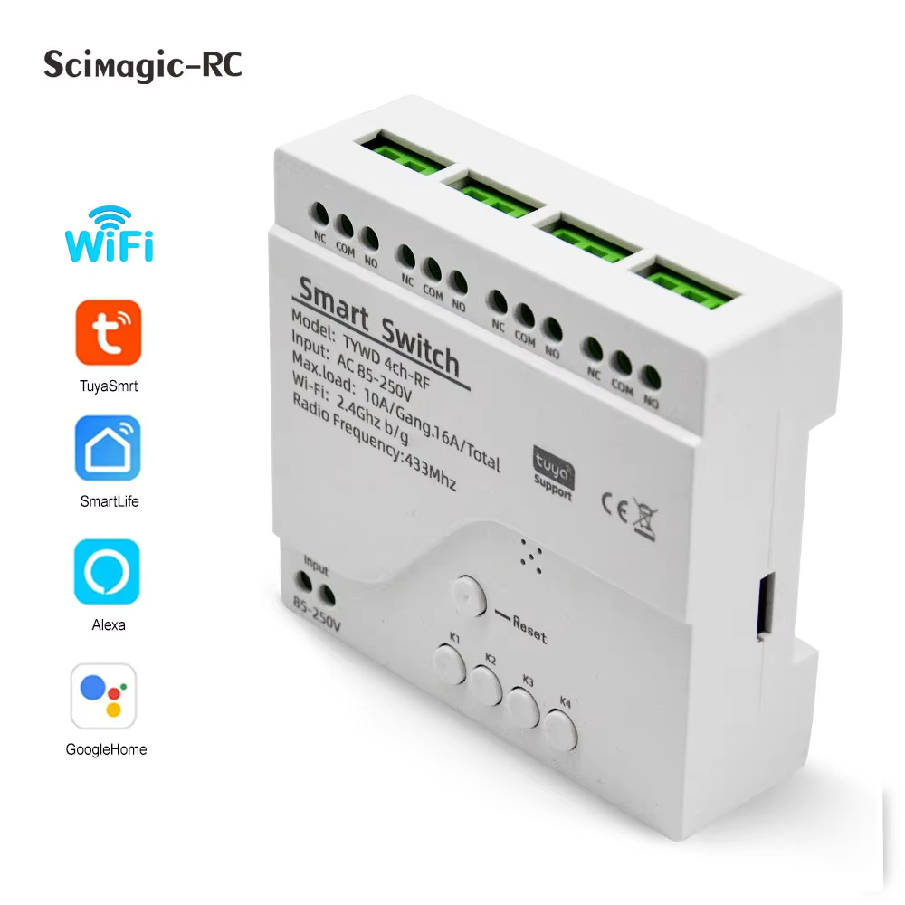 Commutateur intelligent Tuya,  - Relay Module 4 Channel avis et prix