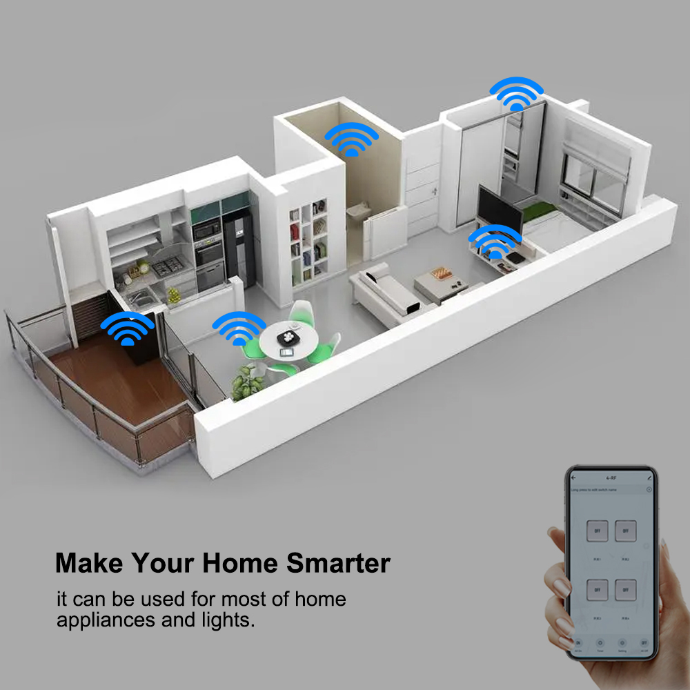 Commutateur intelligent Tuya,  - Relay Module 4 Channel avis et prix