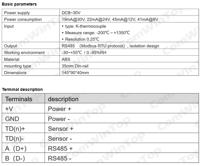 Module d'acquisition de tempér - Thermocouple Module K Type avis et prix
