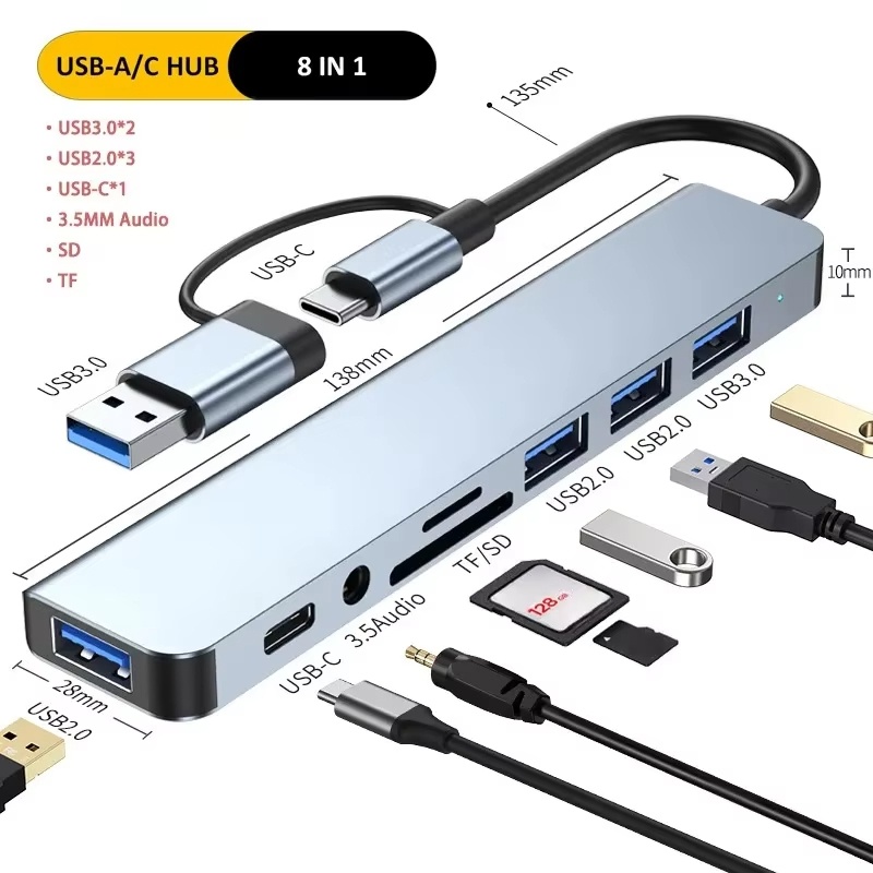 Hub USB Type C 8 en 1, extensi - Sd Card Module avis et prix