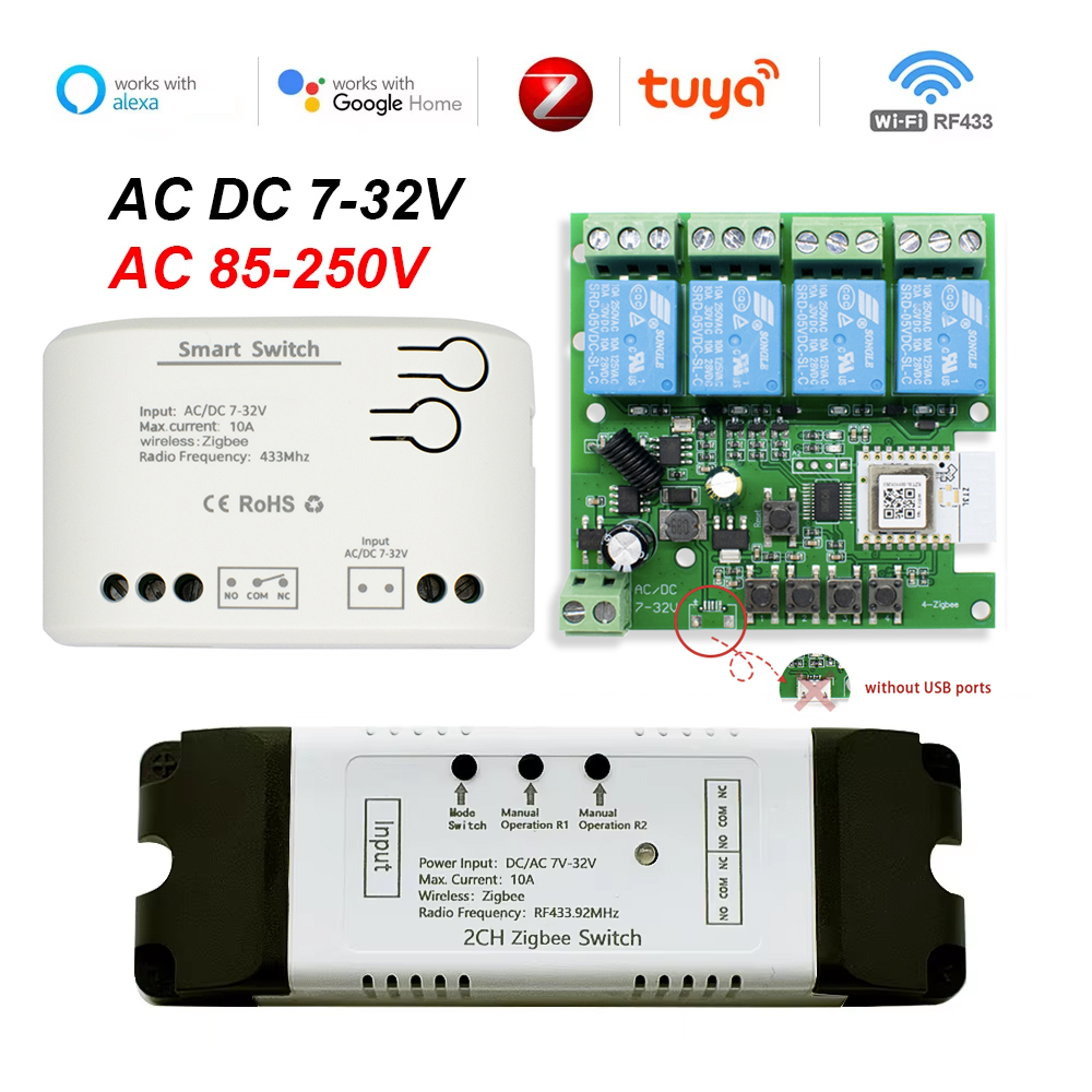 Tuya Zigbee télécommande intel - Relay Module 4 Channel avis et prix