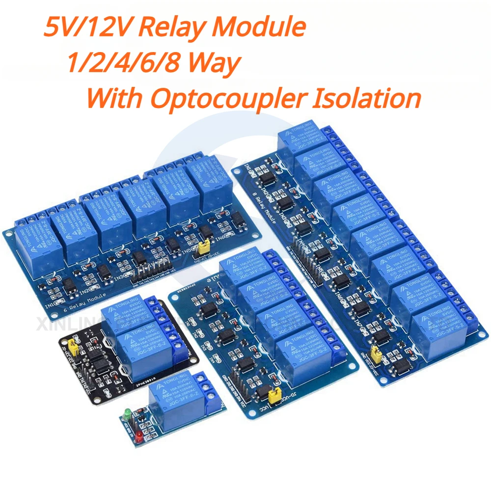 Module de relais 5/12V 1/2/4/6 - Relay Module 1 Channel avis et prix