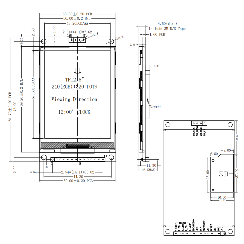 Module d'affichage LCD TFT 2,8 - Ili9341 avis et prix