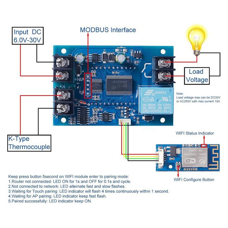 Contrôleur de température numé - Thermocouple Module K Type avis et prix